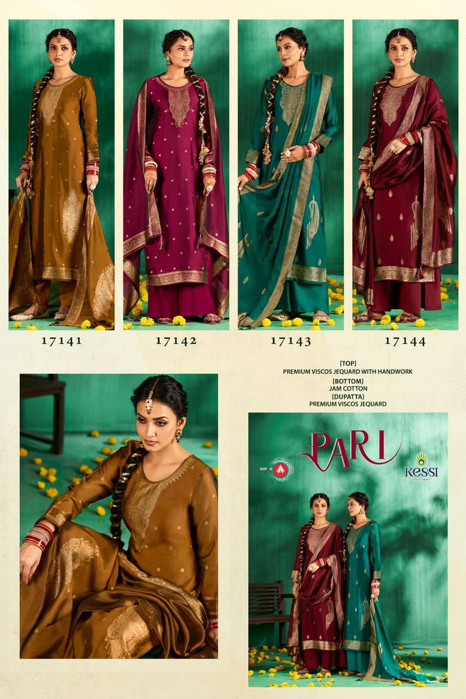 Pari By Triple Aaa Viscose Jacquard Dress Material Exporters In India